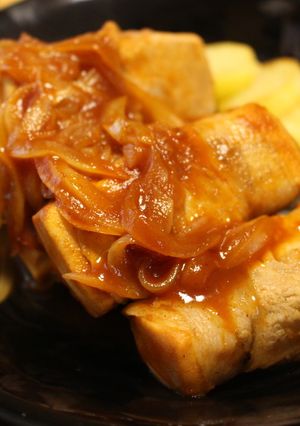 高野豆腐の肉巻きポークチャップ-レシピのメイン写真