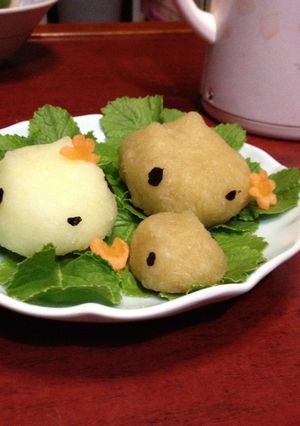 大根おろしアート☆草原のカピバラさん的な-レシピのメイン写真