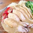 茹で鶏豆乳すりゴマ冷し麺〜♪