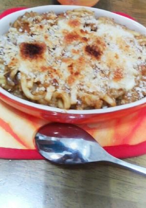 昨日のカレーで!時短!うどん入りドリア-レシピのメイン写真