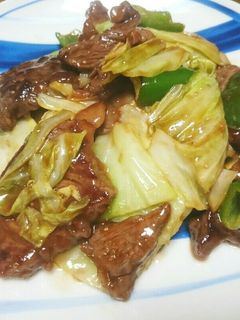 牛肉とキャベツのオイスター醤油炒め-レシピのメイン写真