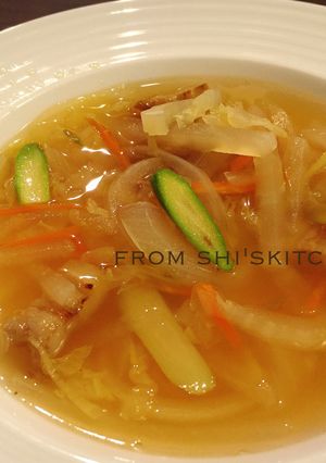 豚バラ肉と生姜のぽかぽかスープ-レシピのメイン写真