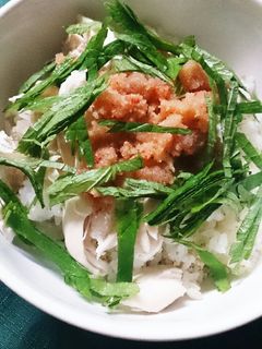 ササミと明太子のさっぱり丼-レシピのメイン写真