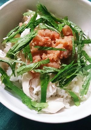 ササミと明太子のさっぱり丼-レシピのメイン写真