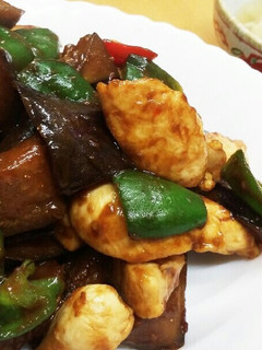 鶏ササミと茄子、ピーマンの味噌炒め-レシピのメイン写真