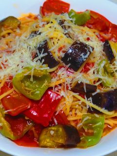 夏野菜のトマトスパゲティ-レシピのメイン写真