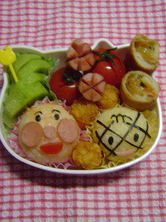 アンパンマンとメロンパンナちゃん弁当-レシピのメイン写真