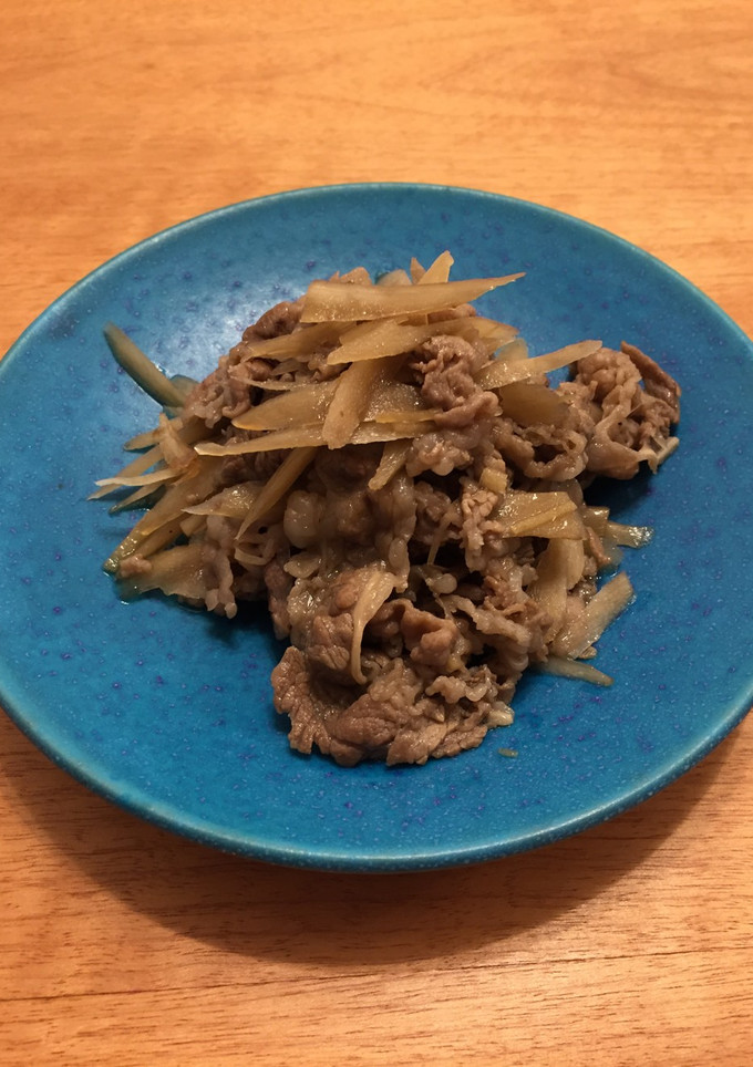 めんつゆで♪牛肉とごぼうの簡単しぐれ煮-レシピのメイン写真