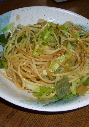 寄せ豆腐のスパゲッティー-レシピのメイン写真
