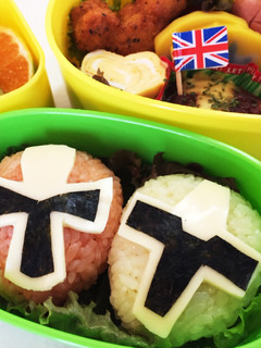 キャラ弁♡アカニンジャー&キニンジャー-レシピのメイン写真