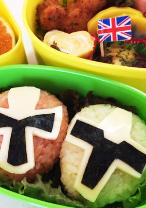キャラ弁♡アカニンジャー＆キニンジャー-レシピのメイン写真