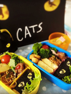 ハロウィンにCATS弁当◎簡単キャラ弁-レシピのメイン写真