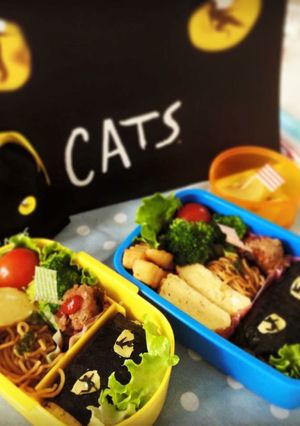 ハロウィンにCATS弁当◎簡単キャラ弁-レシピのメイン写真