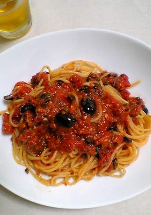 プッタネスカ （娼婦風パスタ）-レシピのメイン写真