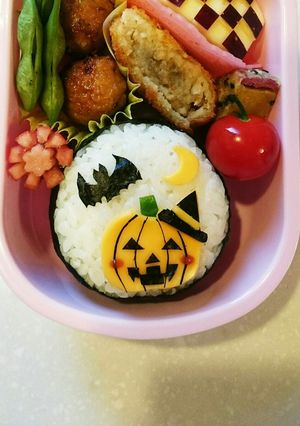 簡単キャラ弁＊ハロウィン＊幼稚園お弁当-レシピのメイン写真