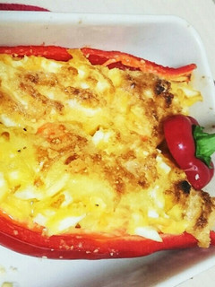 ポテトサラダとパプリカで☆簡単チーズ焼き-レシピのメイン写真