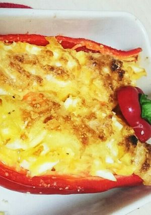 ポテトサラダとパプリカで☆簡単チーズ焼き-レシピのメイン写真