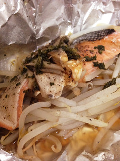 簡単♬フライパンで、鮭ホイル焼き-レシピのメイン写真