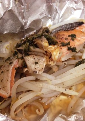 簡単♬フライパンで、鮭ホイル焼き-レシピのメイン写真