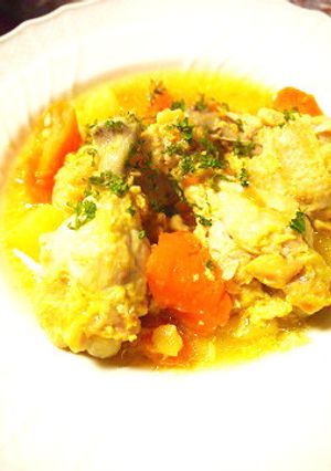 サフランとミルクの美肌チキン煮-レシピのメイン写真