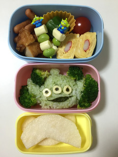 リトルグリーンメンのキャラ弁-レシピのメイン写真