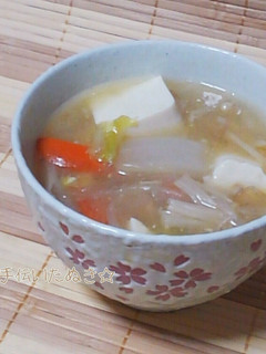 白菜と豚肉のとろとろ味噌あんかけ-レシピのメイン写真