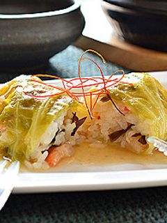 お残りスープで “ロールキャベツご飯”-レシピのメイン写真