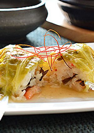 お残りスープで “ロールキャベツご飯”-レシピのメイン写真