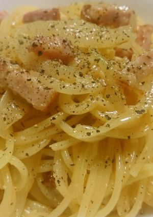 生クリーム・牛乳なしのカルボナーラ-レシピのメイン写真