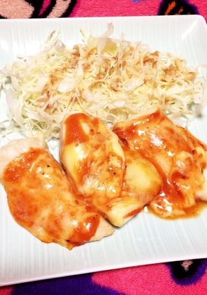 ピザ風ササミ-レシピのメイン写真