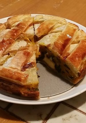 クリームチーズが入った、かぼちゃパイ-レシピのメイン写真
