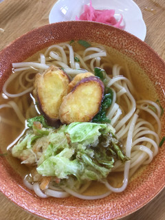 天ぷらうどん(キャベツ&干しエビ )-レシピのメイン写真