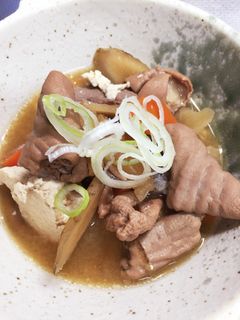 圧力鍋☆我が家のホロっとレバー入りもつ煮-レシピのメイン写真