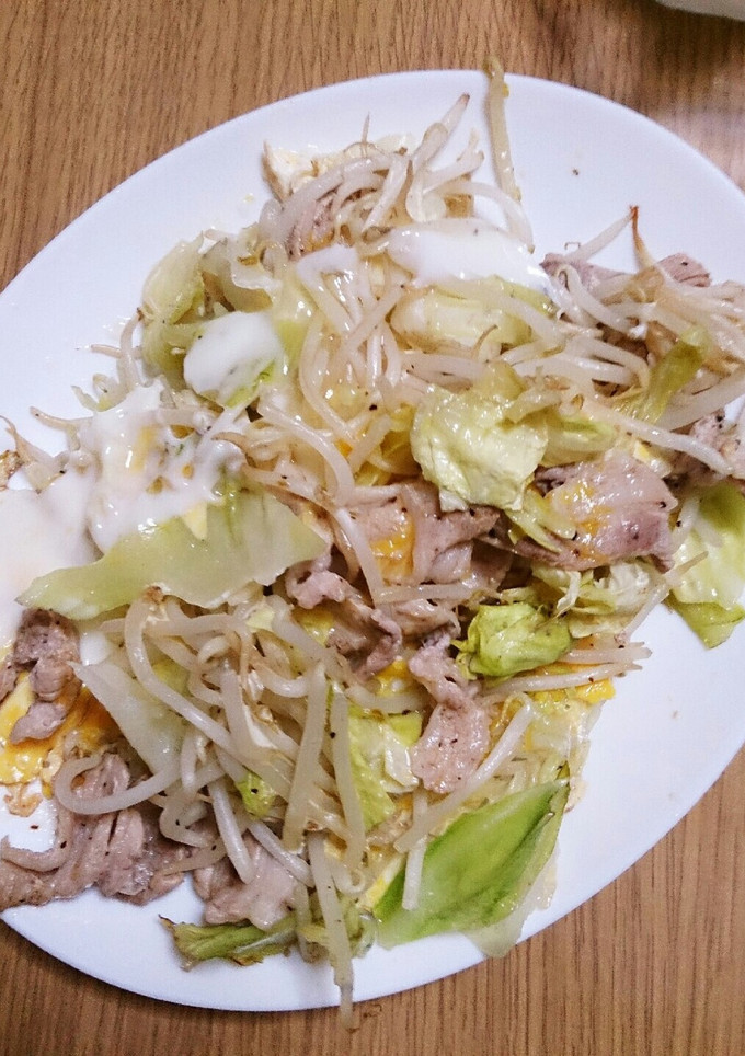 簡単！野菜炒めの卵とじ(*^^*)-レシピのメイン写真