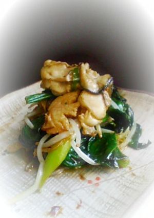 簡単おつまみ♪牡蠣と野菜の炒め物～-レシピのメイン写真