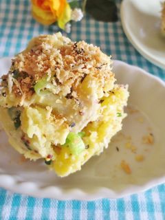 さつまいもサラダのバジルパン粉かけ-レシピのメイン写真