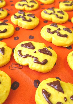 【ハロウィン】簡単カボチャクッキー♪-レシピのメイン写真