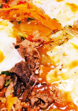 和洋コラボ味の鍋♡トマト味噌牛鍋-レシピのメイン写真