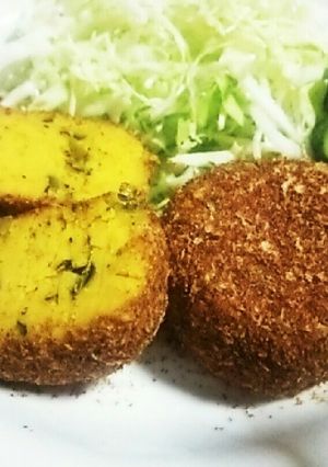 リメイク版揚げないかぼちゃコロッケ-レシピのメイン写真