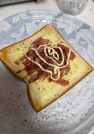 超簡単!焼きベーコンとチーズのトースト-レシピのメイン写真