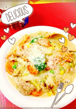 水無し☆簡単 白菜シチュー-レシピのメイン写真