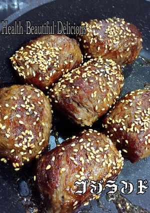 我が家の肉巻きおにぎり-レシピのメイン写真