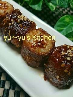 かんたんに美味しく作ろぅ♬肉巻棒~♡-レシピのメイン写真