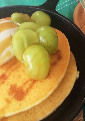 大豆粉米粉でマスカルポーネのパンケーキ♫-レシピのメイン写真