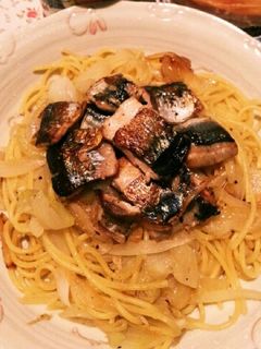 秋刀魚とゆずこしょうのパスタ-レシピのメイン写真