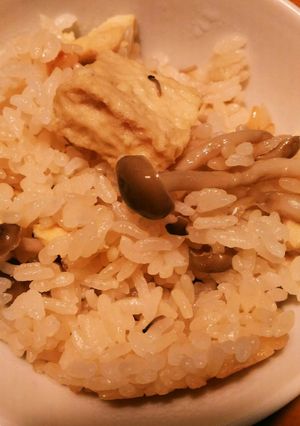高野豆腐ときのこの優しい炊き込みご飯-レシピのメイン写真