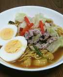 カレーうどん風ワンポットパスタ