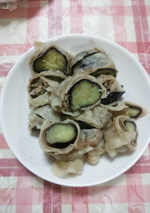 ナスの豚バラ巻き-レシピのメイン写真