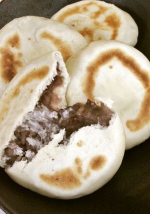 秋のおやつランチ♪美味♪里芋あんのお焼き-レシピのメイン写真
