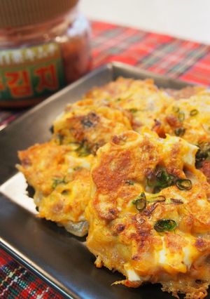 キムチ納豆チーズのおつまみ焼き♪-レシピのメイン写真